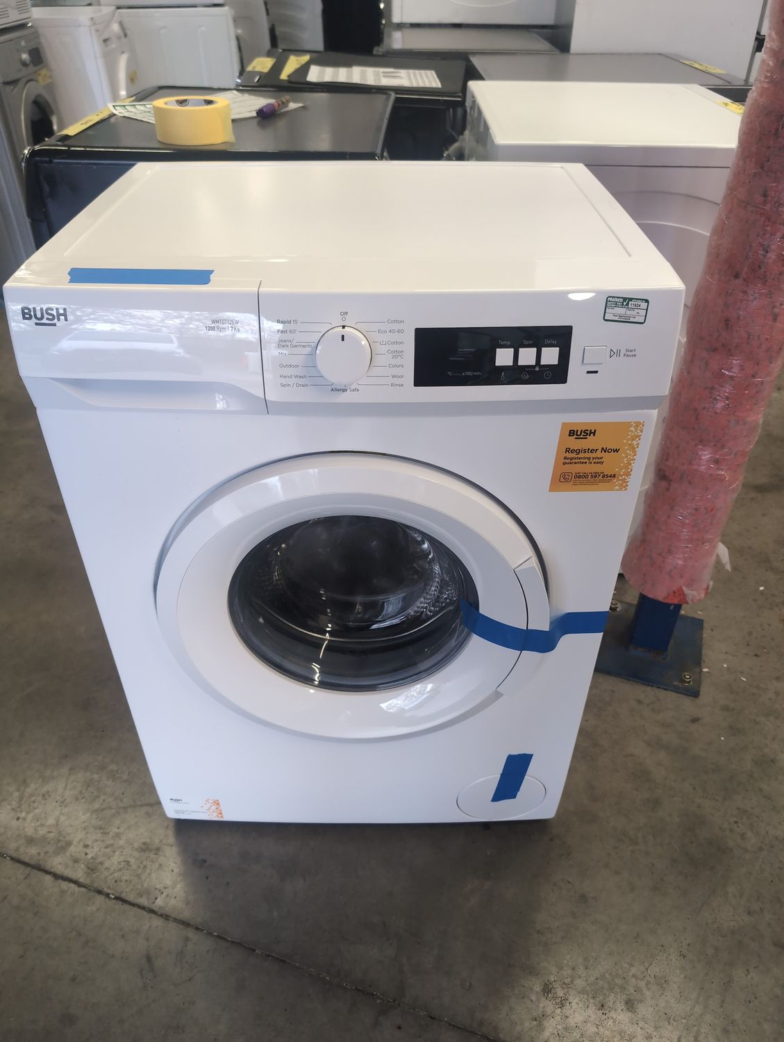 Bush WMT0712EW 7KG 1200rpm Washing Machine White