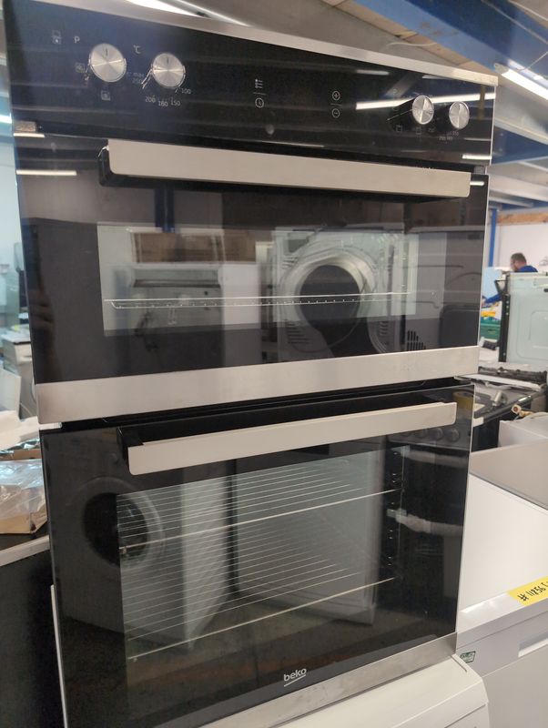 BEKO BXDF25300X 59cm Built In Double Oven Silver