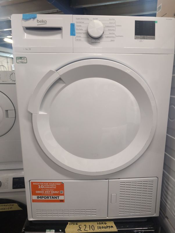 Beko DTLCE70051W 7KG Condenser Dryer White