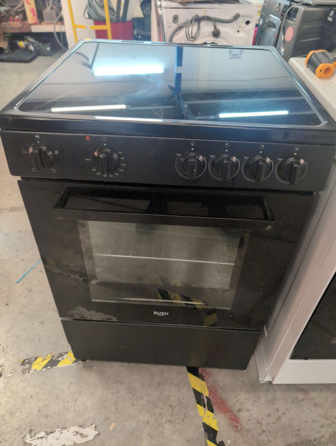 Bush B60SCBX 60cm Electric Cooker Black