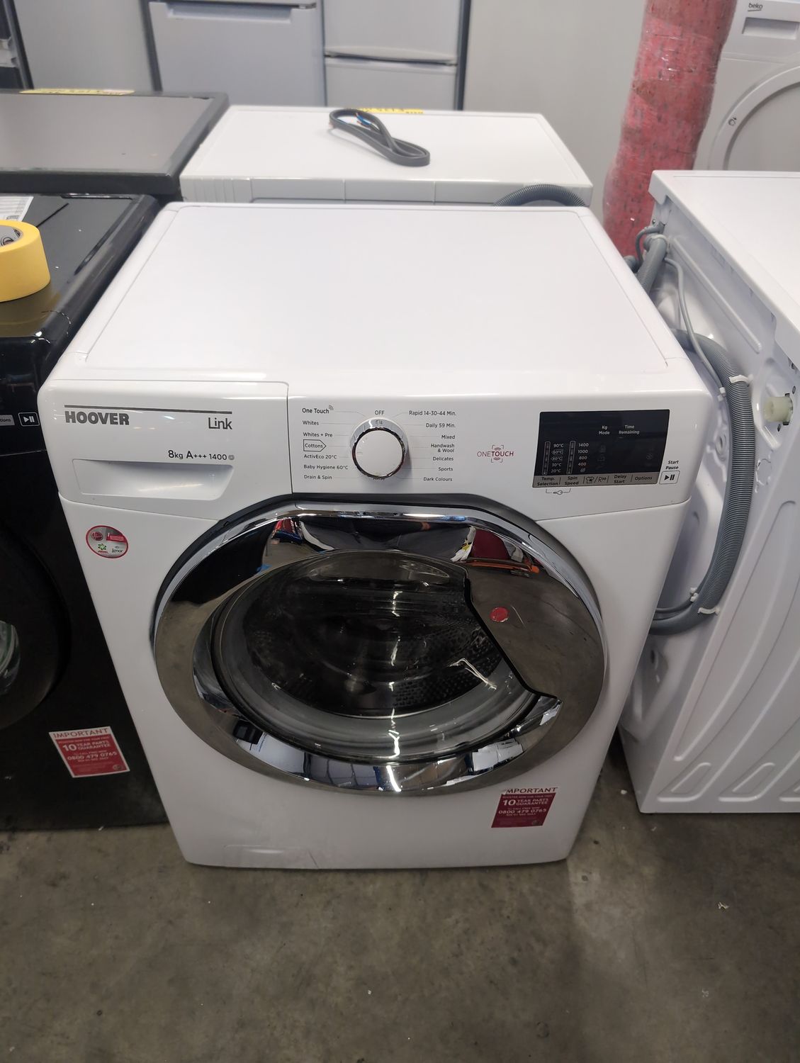 Hoover H3WS4105TACE-80 8kg 1400rpm Washing Machine White
