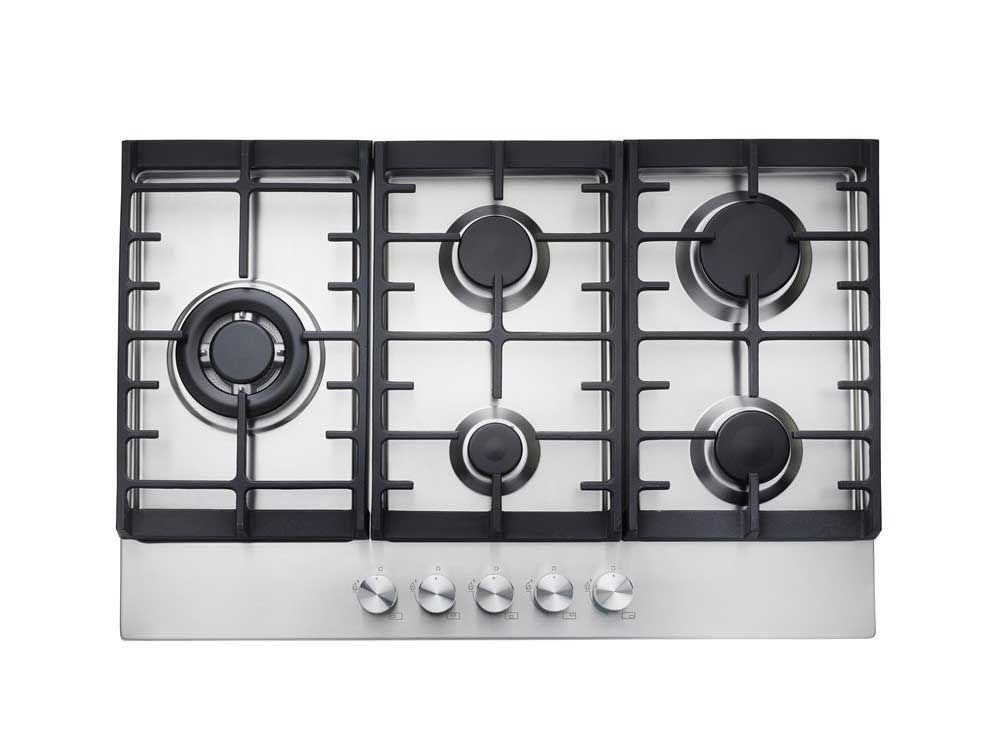 #Teknix SCGH751X 5 Burner Gas Hob 75cm Stainless Steel Brand New