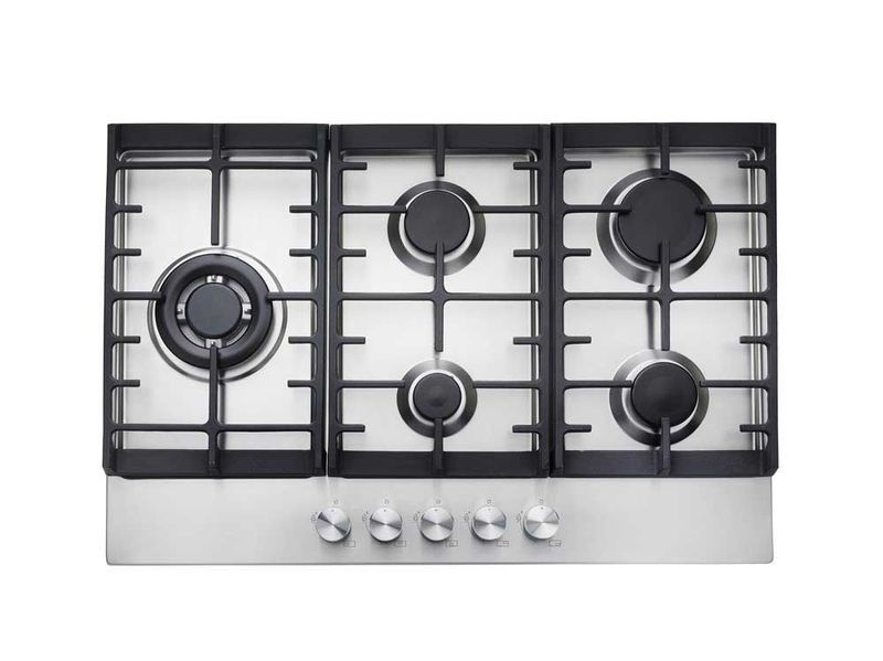 #Teknix SCGH751X 5 Burner Gas Hob 75cm Stainless Steel Brand New