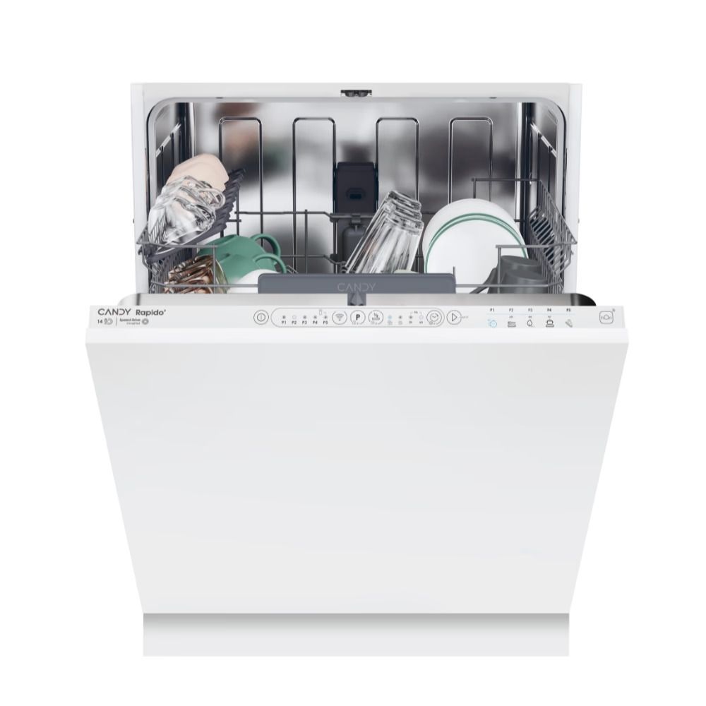 #Candy CI4E7L0W 60cm Full size Integrated Dishwasher Brand New
