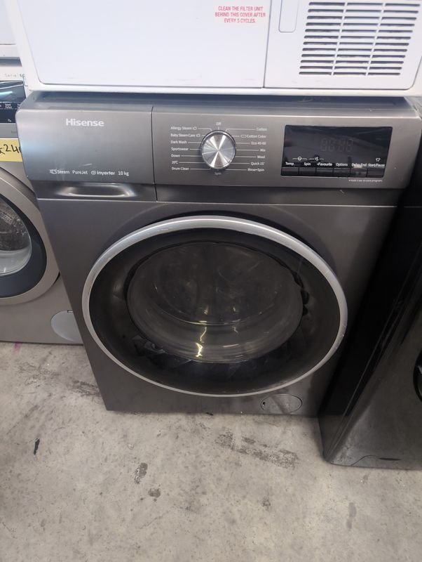 Hisense WFQY1014EVJMT 10KG 1400rpm Washing Machine Silver