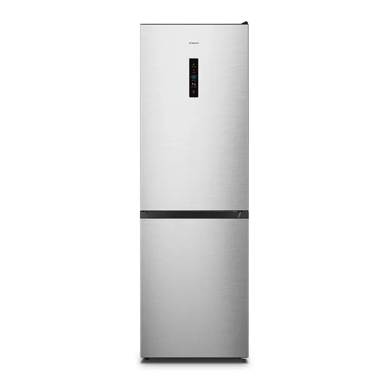 Teknix FFH1860X Fridge Freezer Total No Frost Silver W59.5cm D59cm H186cm