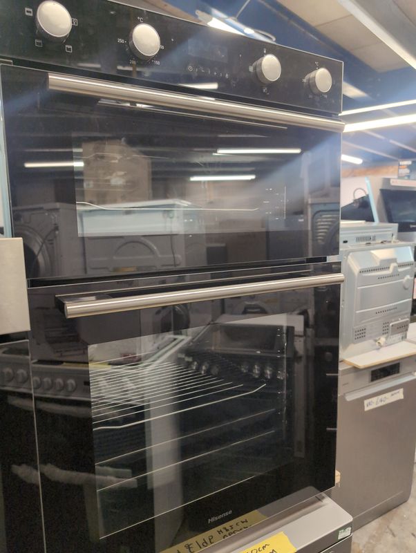Hisense BID95211BGUK Built in Double Oven Fan Oven Black Graded