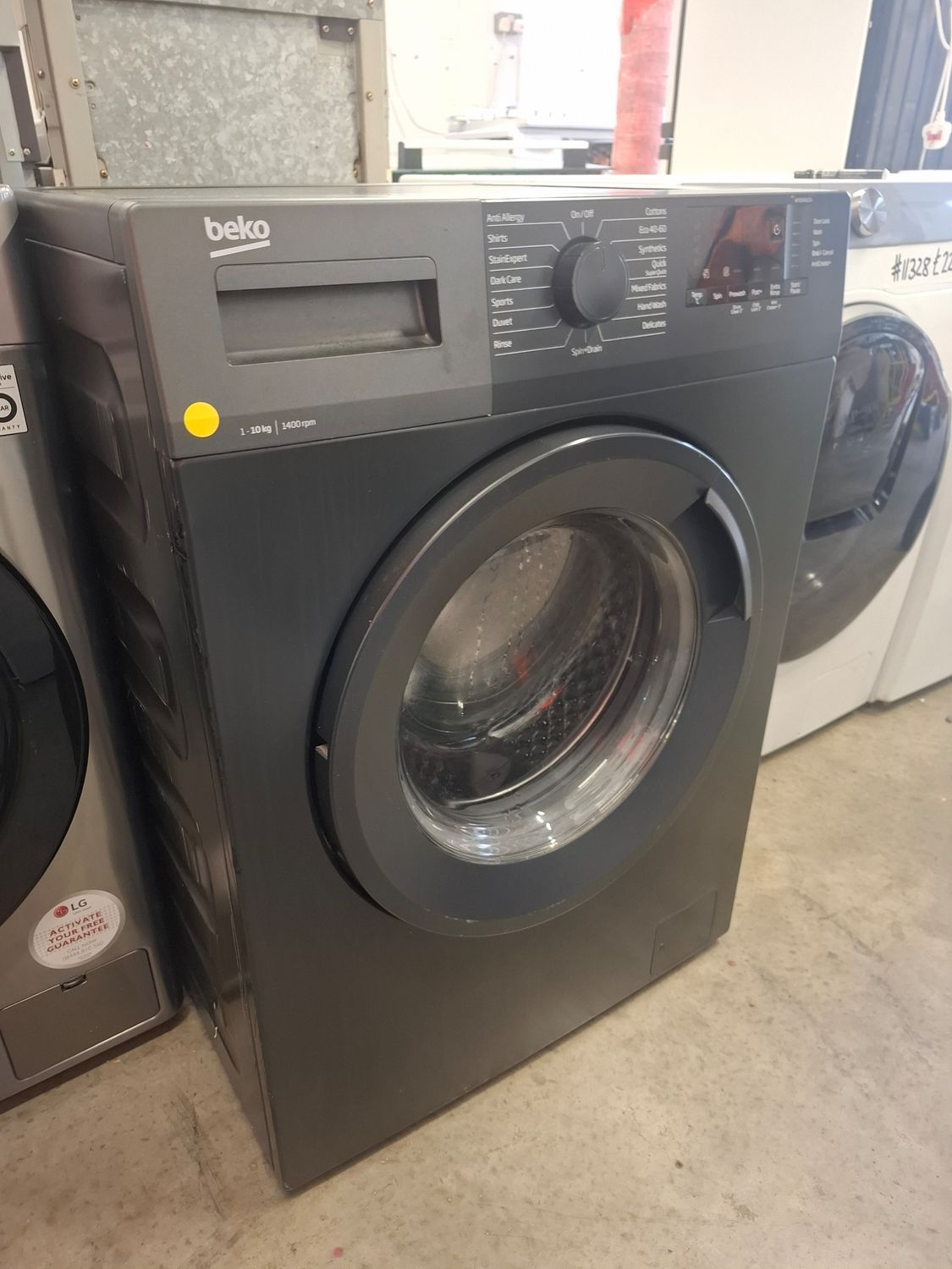 Beko WTK104121 10kg 1400rpm Washing Machine Graphite Grey