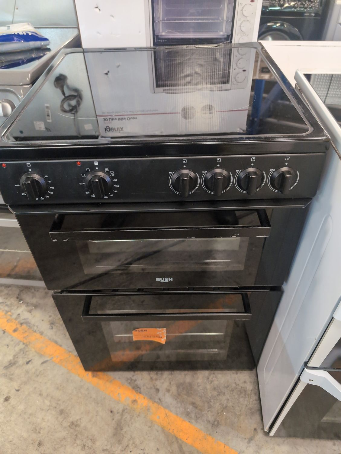 Bush B60TCBX 60cm Electric Cooker Black