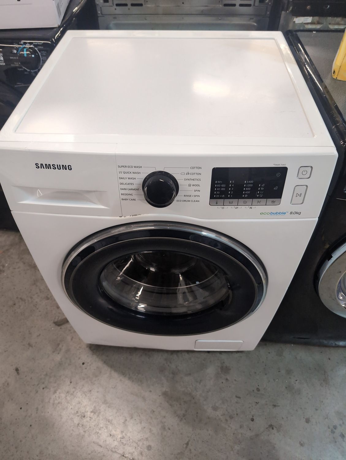 Samsung WW80J5555FW Ecobubble 8kg 1400rpm Washing Machine White