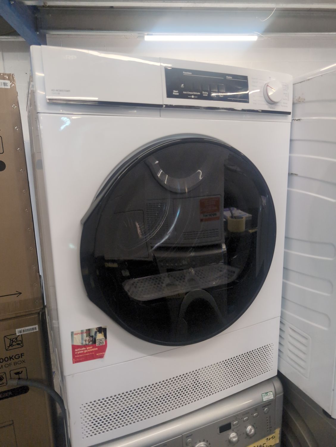 Sharp KD-NCBOS7GW9 10kg Condenser Dryer Sensor Dry White