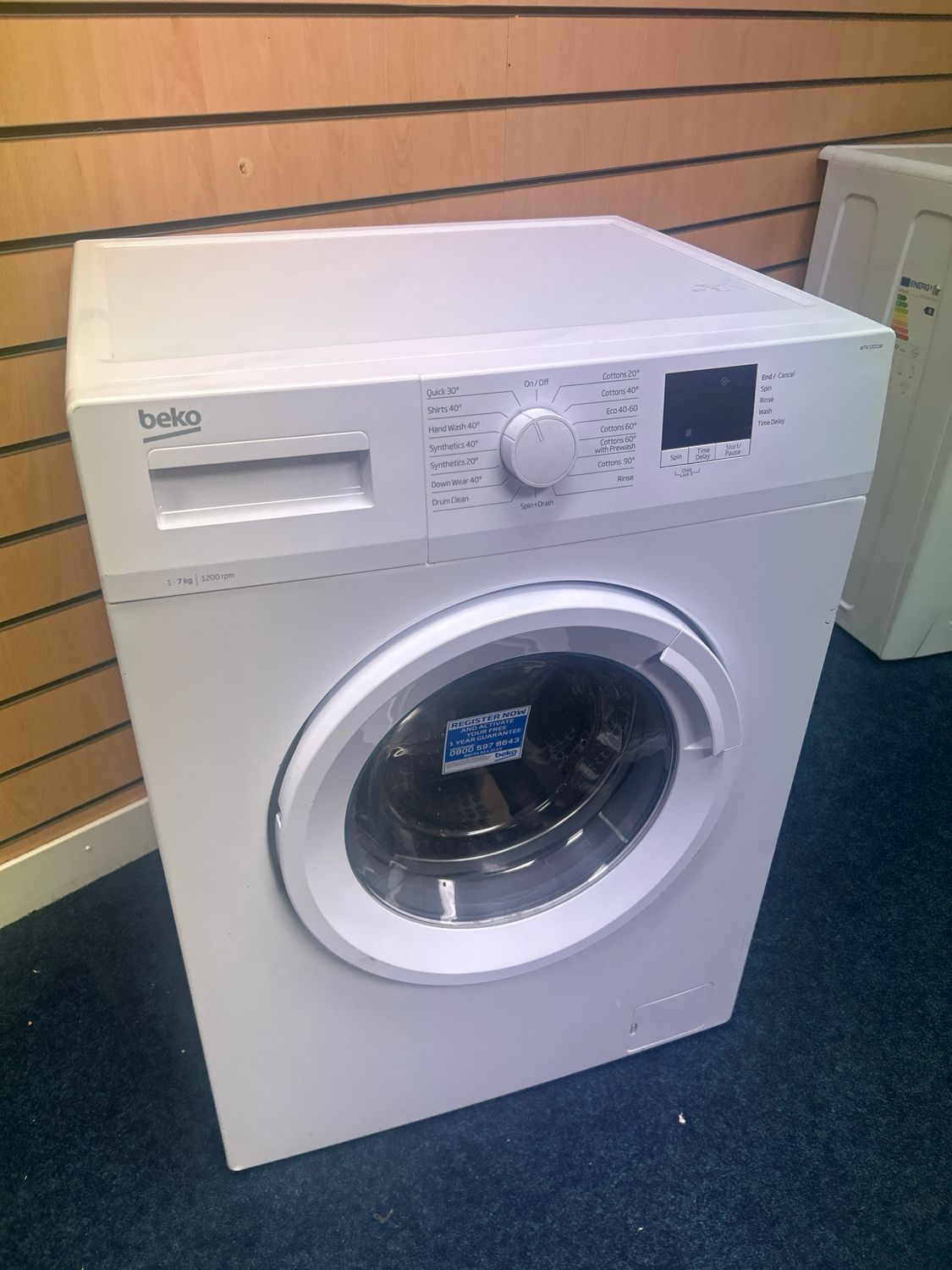 Beko WTK72011W 7kg 1200rpm Washing Machine White