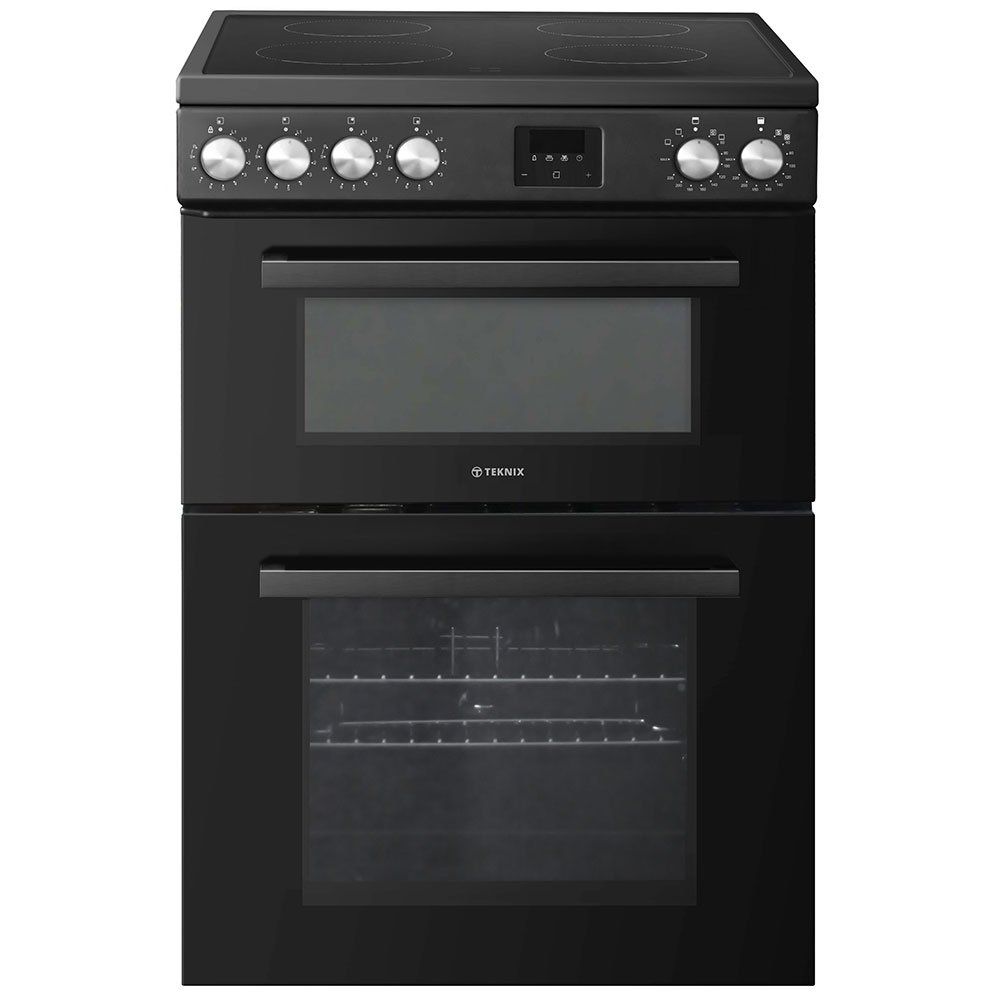#Teknix TKED64INDB Electric Induction Cooker - Double Oven 60cm  Black - Brand New