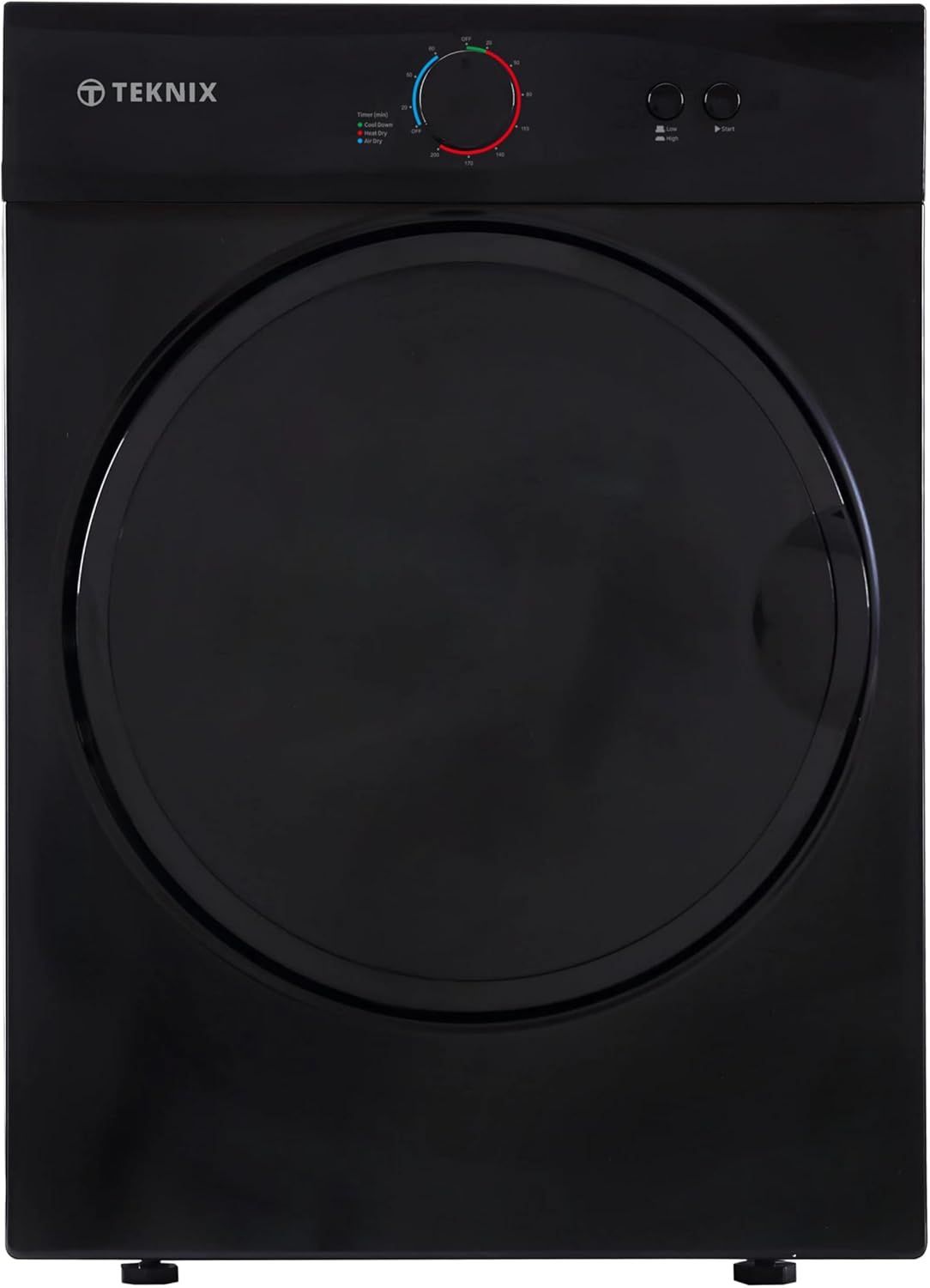 #Teknix TKV3B 3kg Compact Vented Black Brand New H69cm W49cm D47cm