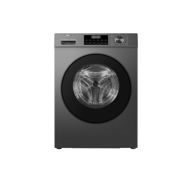 #Teknix TK3W814XS 8KG 1400rpm Washing Machine Silver Brand New