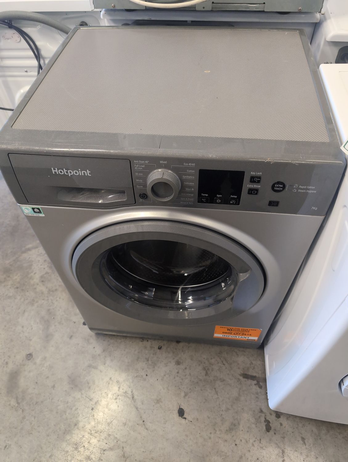 Hotpoint NSWR 742U GK UK N 7kg 1400rpm Washing Machine Graphite Grey 
