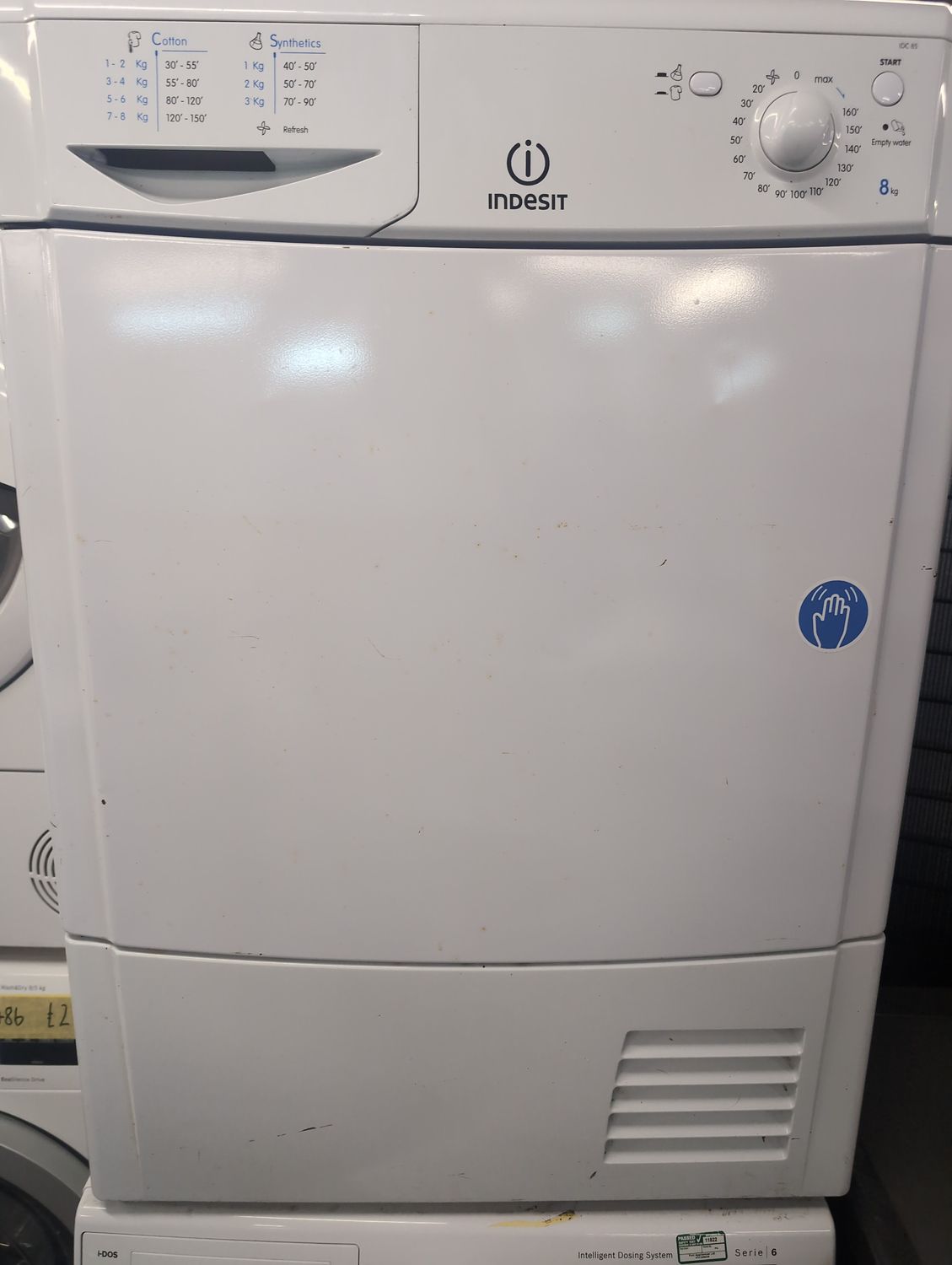 Indesit IDC85 8KG Condenser Dryer White