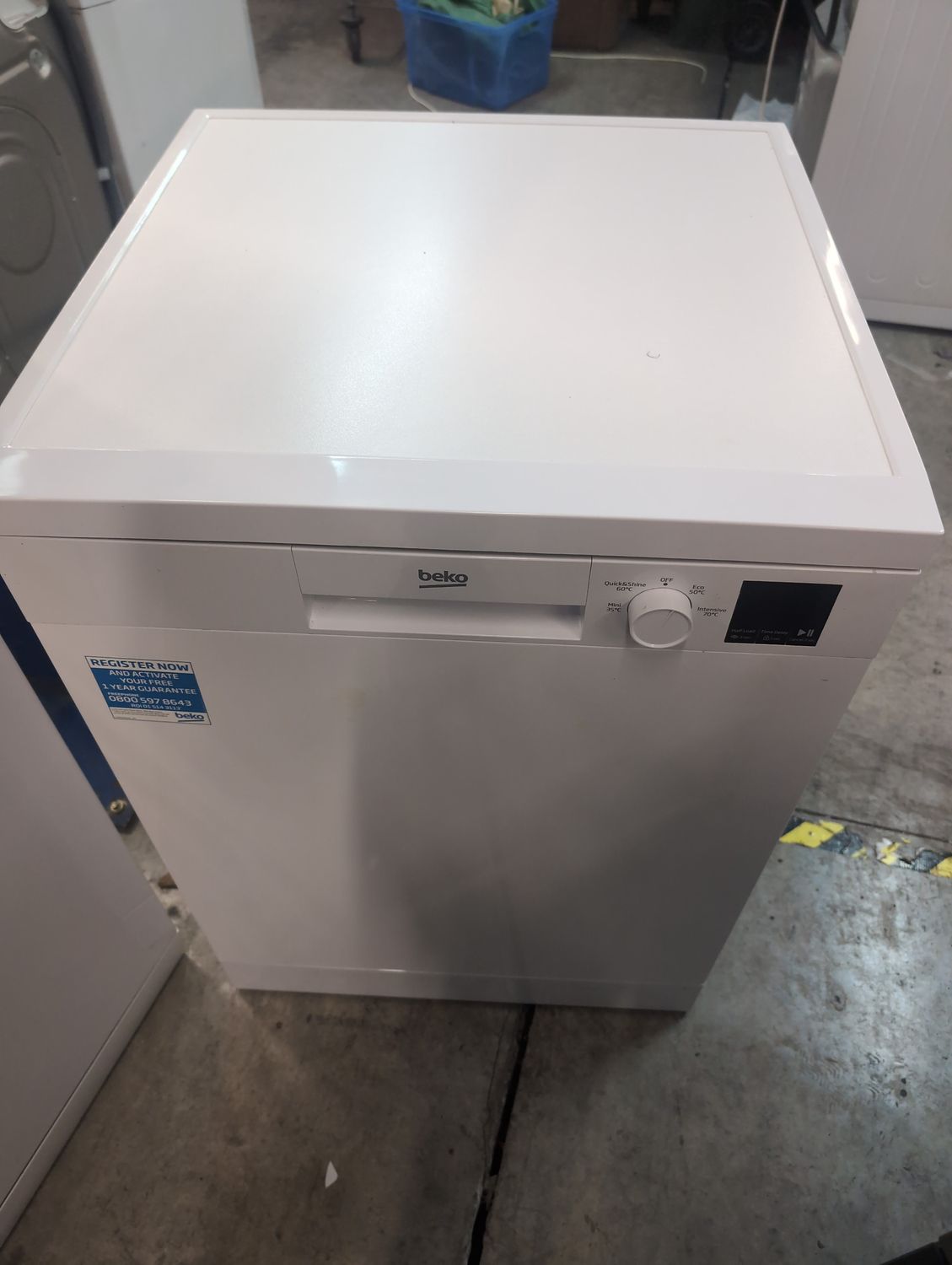 Beko DVN04X20W 60cm Freestanding Full Size Dishwasher White