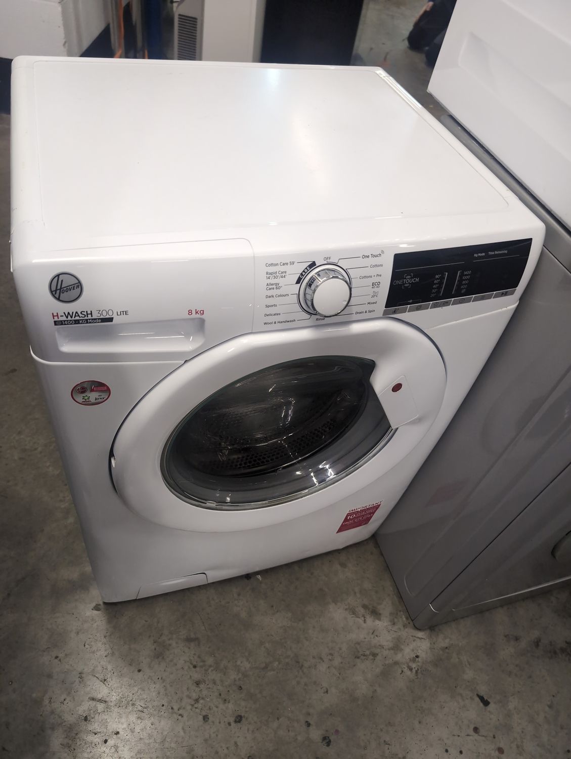 Hoover H3W 48TE/1-80 8kg 1400rpm Washing Machine White