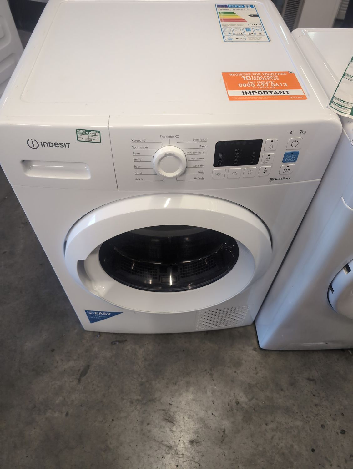Indesit YT M10 71 R UK 7kg Condenser Heat Pump Dryer white