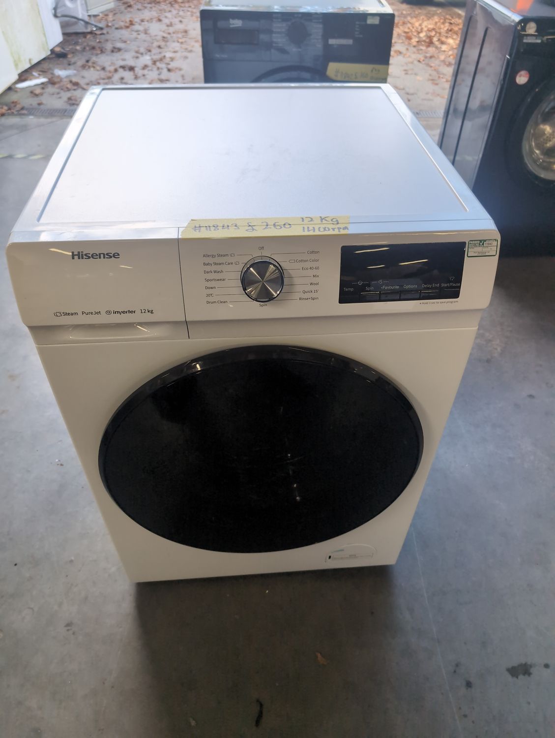 Hisense WFQA1214EVJM 12kg 1400rpm Washing Machine White