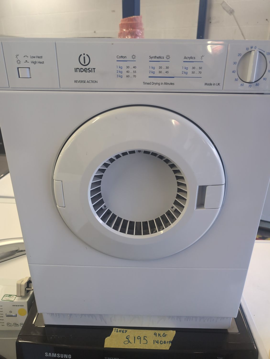 Indesit IS31V 3KG Compact Tumble Dryer White Refurbished