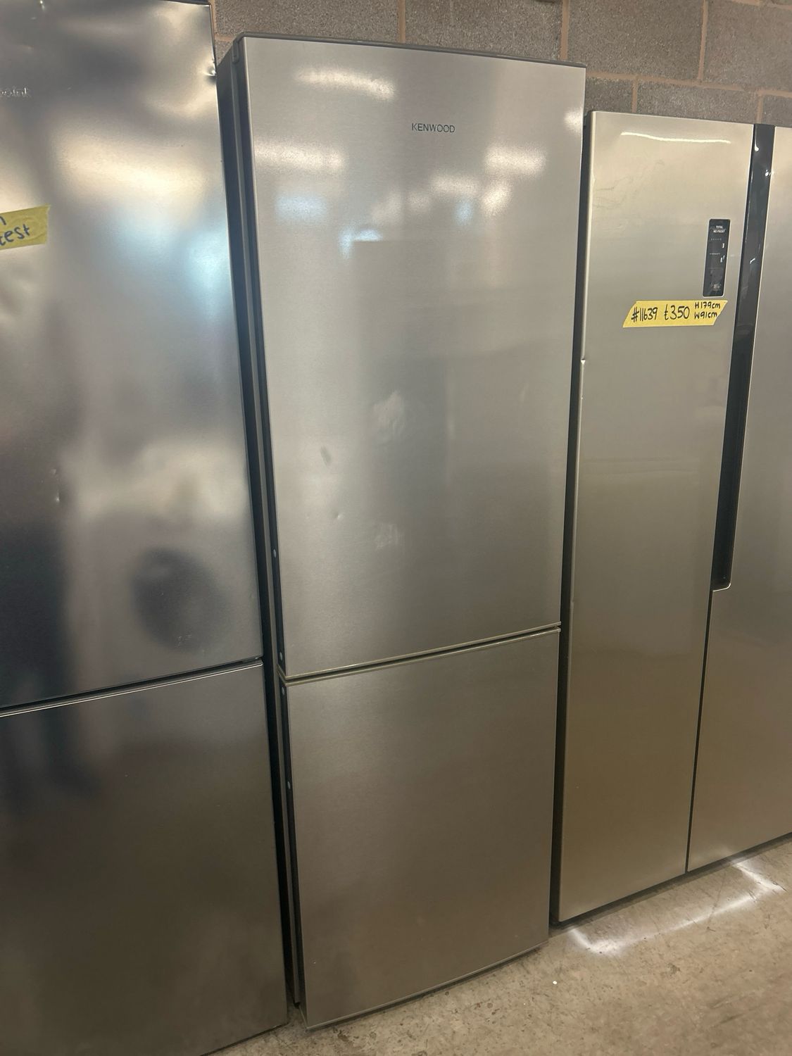 Kenwood Fridge Freezer H185cm W59cm Black