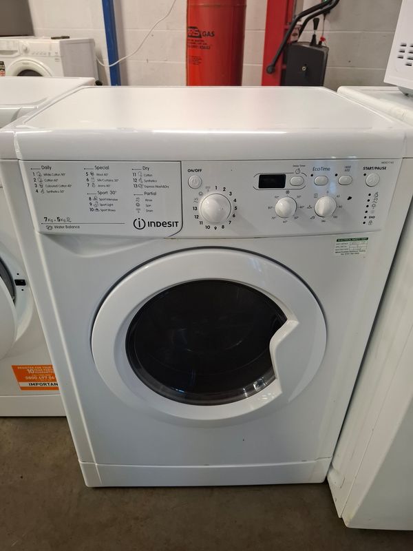 Indesit IWDD7143W 7KG+5KG 1400rpm Washer Dryer White