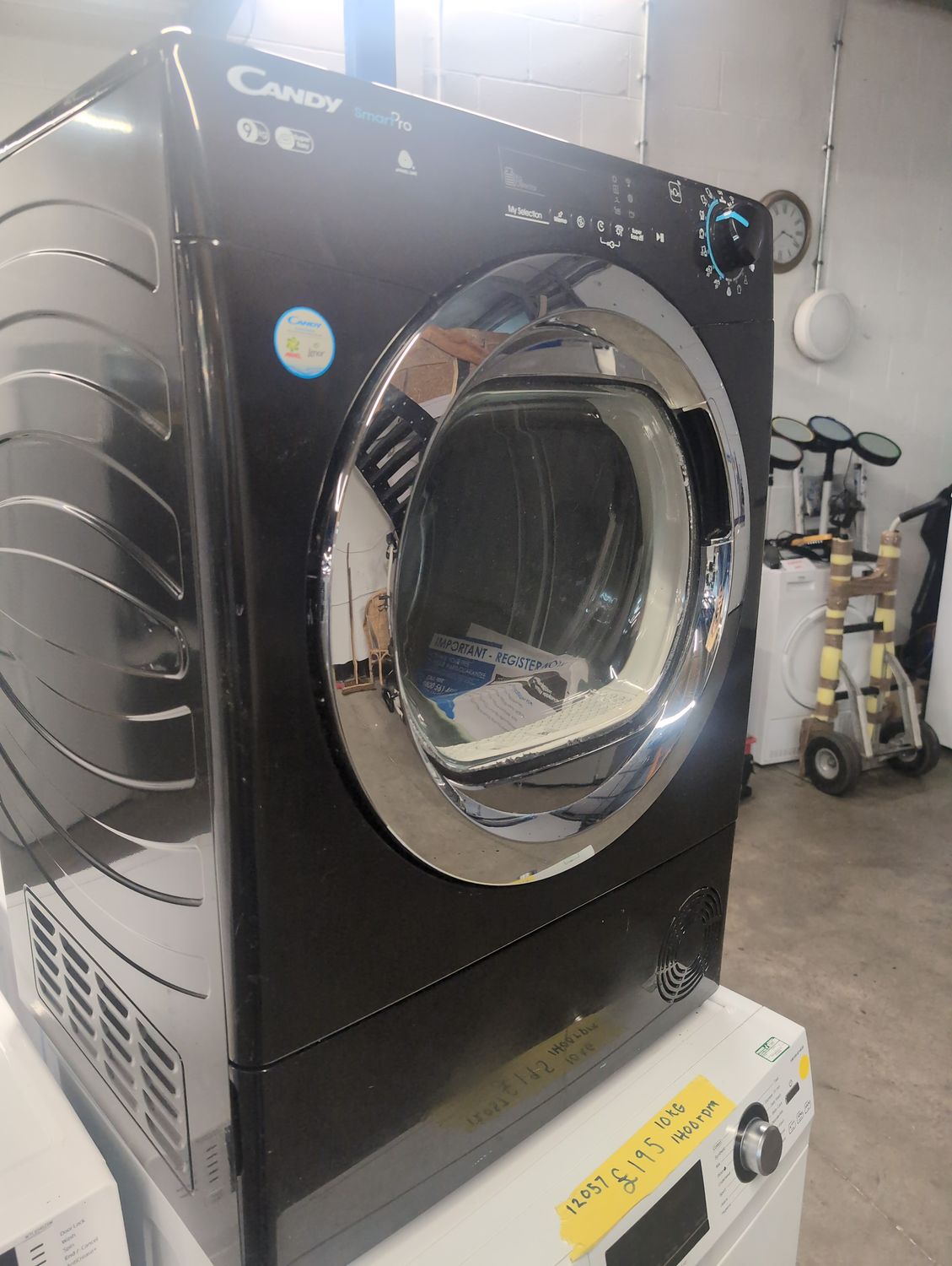 Candy CSOE C9DCGB-80 9kg Condenser Dryer Black