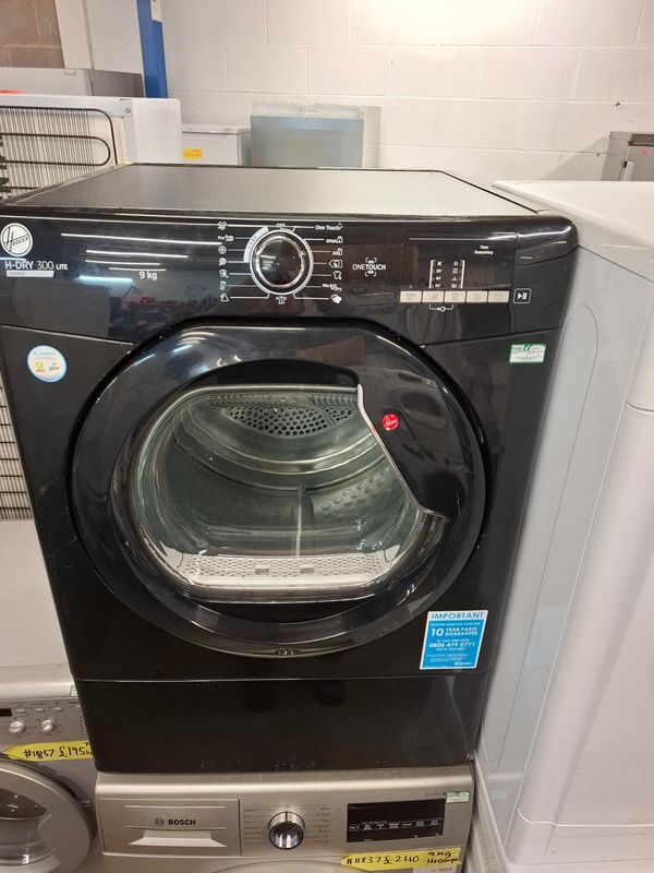 Hoover 9kg Vented Dryer Black
