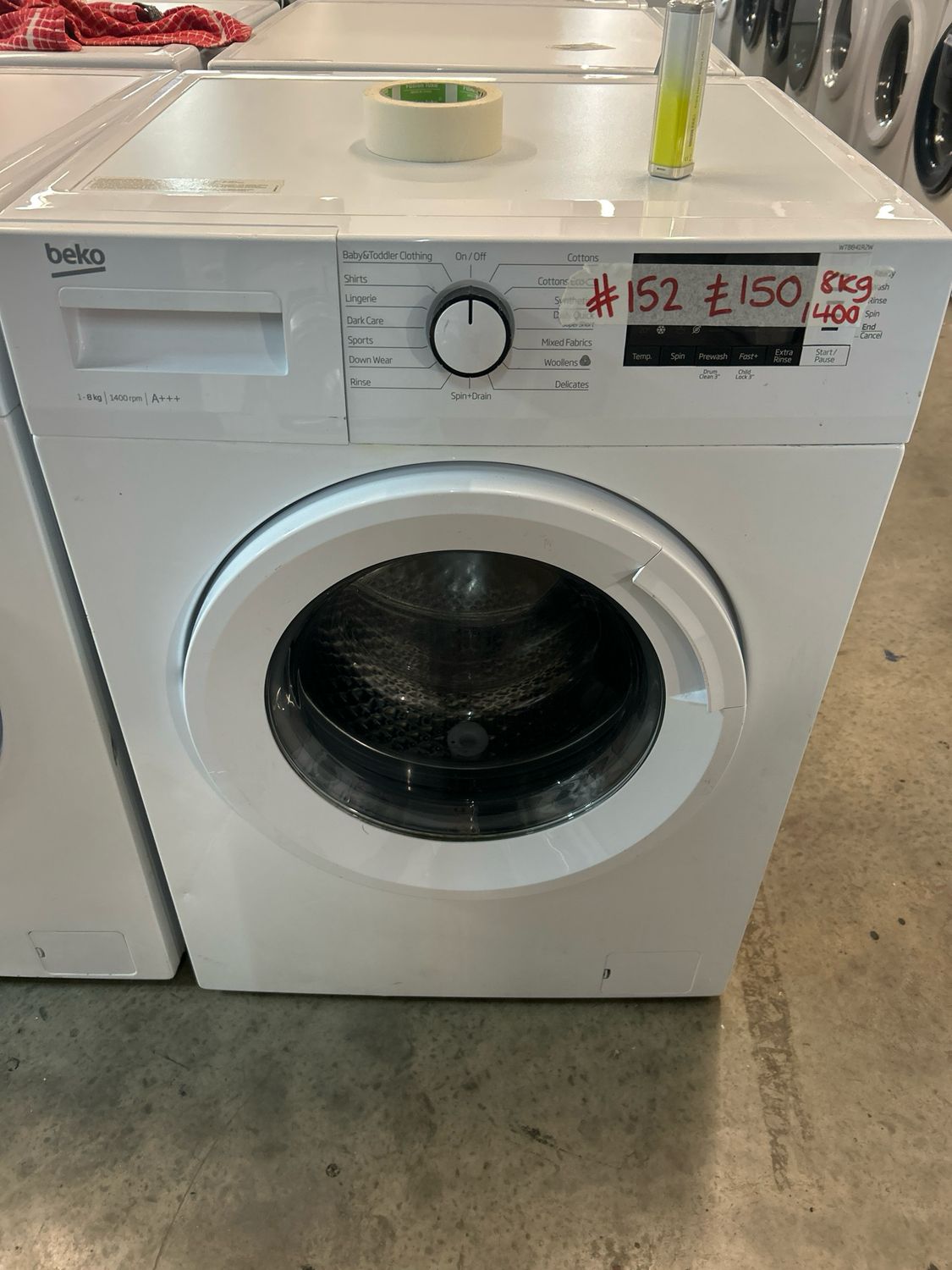 Beko WTB841R2W 8kg 1400rpm Washing Machine White