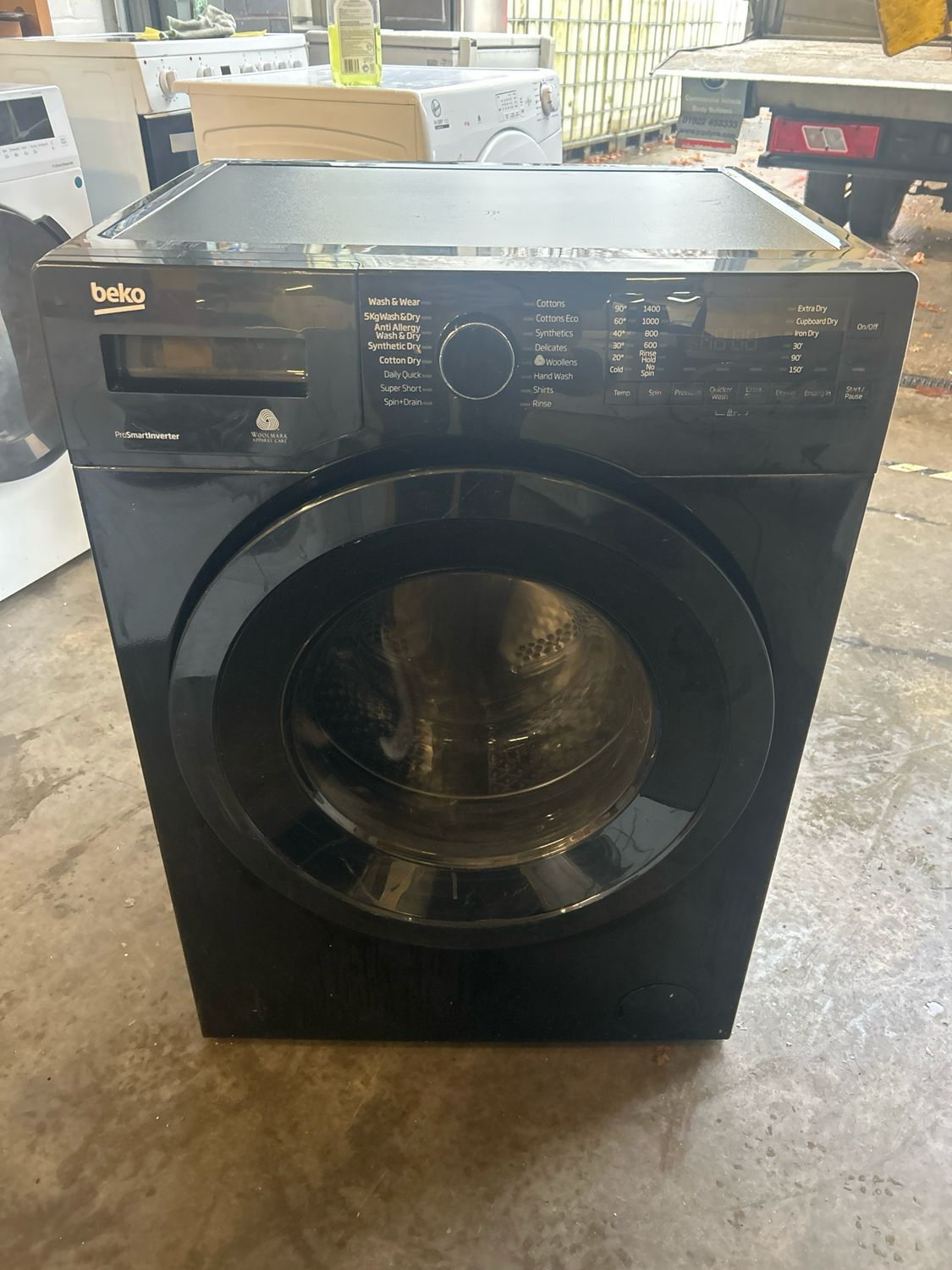 Beko 8KG/5KG Washer Dryer Black