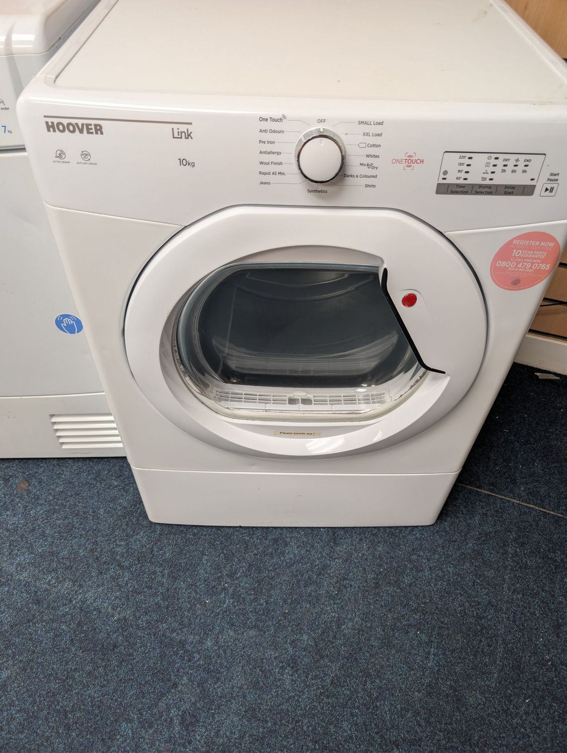 Hoover HLV10LG80 Vented 10kg Dryer White