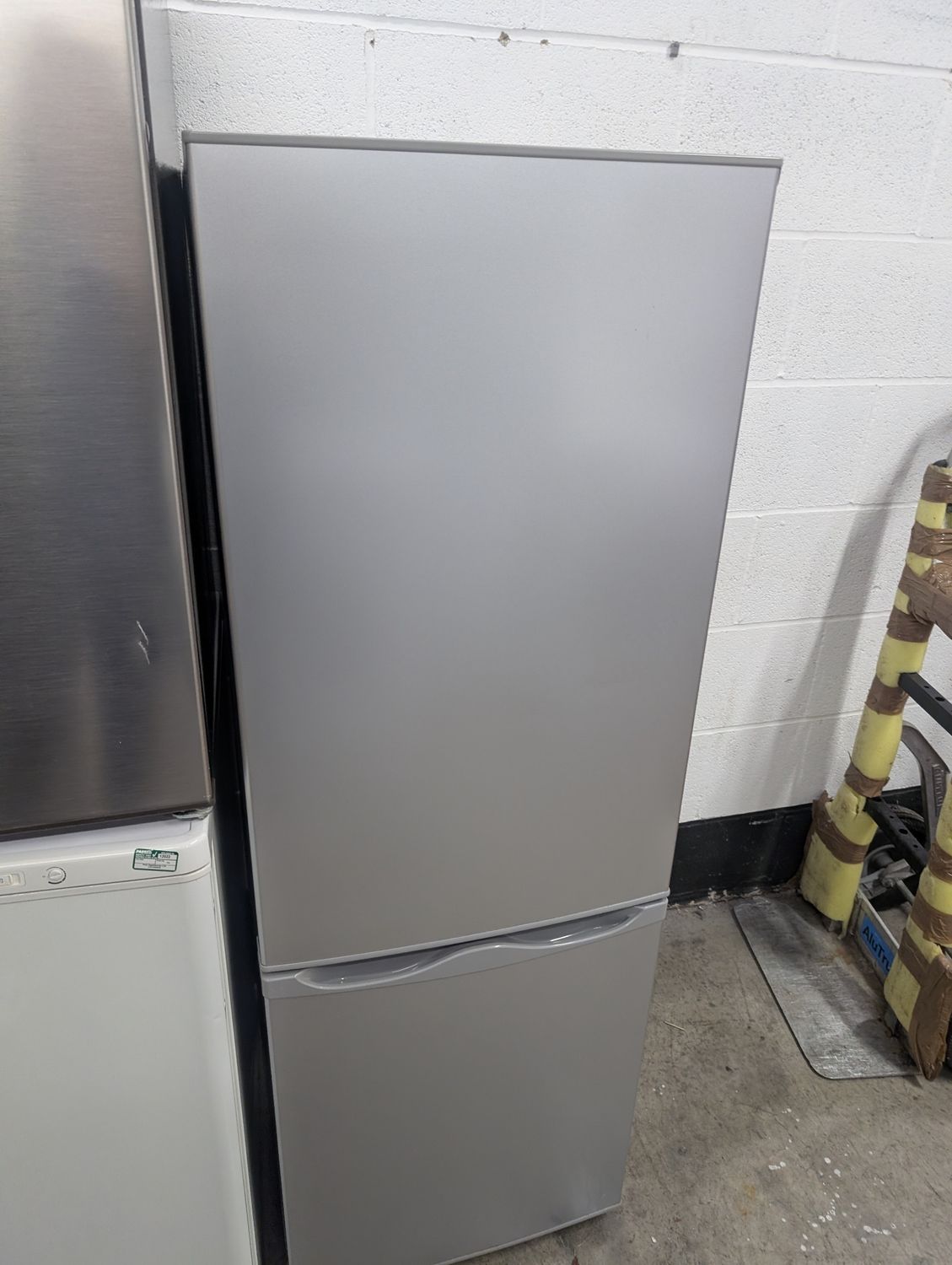 Essentials C50BW12 Fridge Freezer Grey H143 W49 D54CM