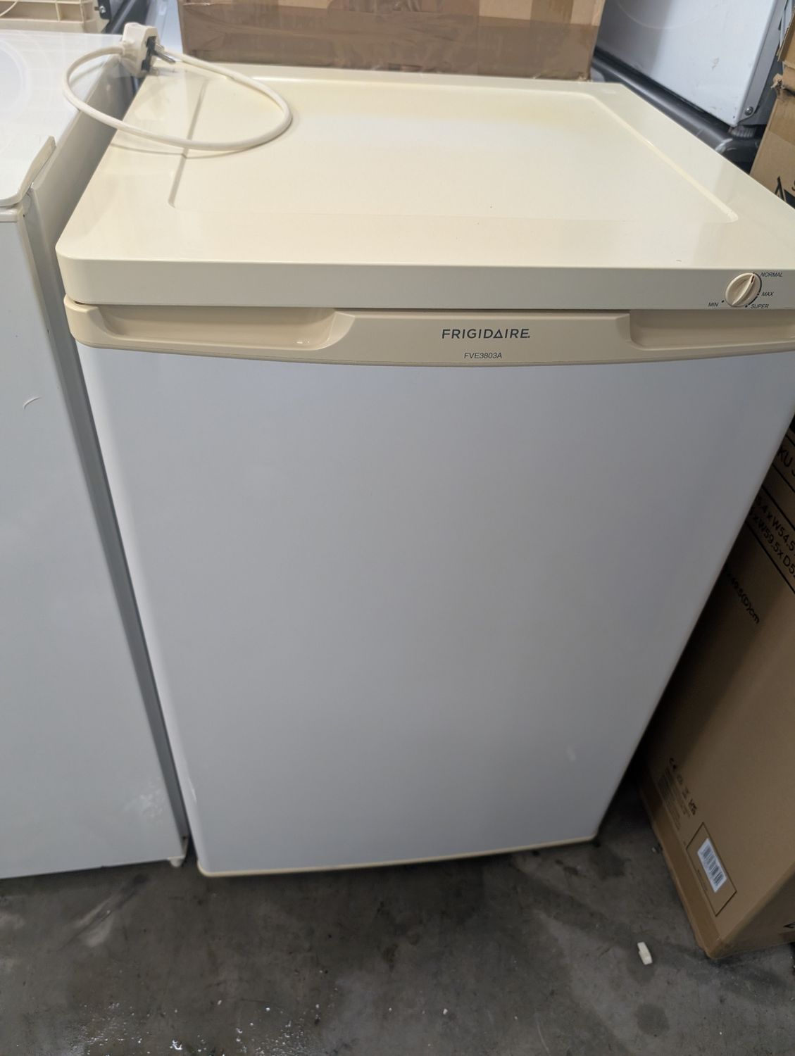 Frigidaire FVE3803A Undercounter Freezer White H84cm W54cm D54cm