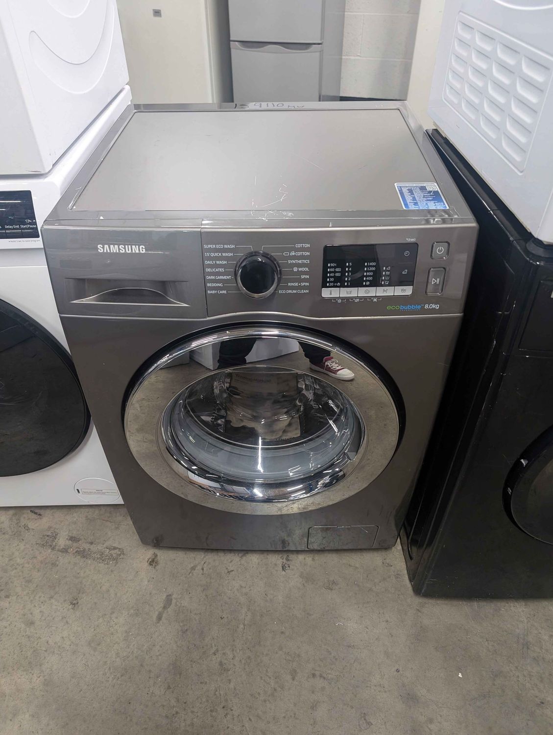 Samsung WW80J5555FX Ecobubble 8kg 1400rpm Washing Machine Grey