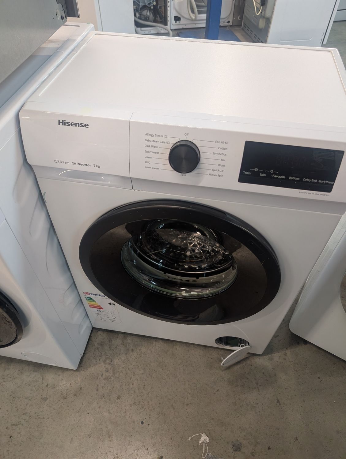 Hisense WFQP7012EVM 7KG 1200rpm Washing Machine White