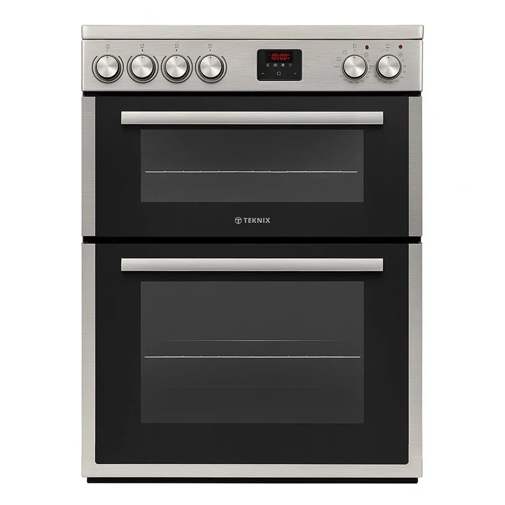 #Teknix TKED64INDX Electric Induction Cooker - Double Oven 60cm  Stainless Silver - Brand New
