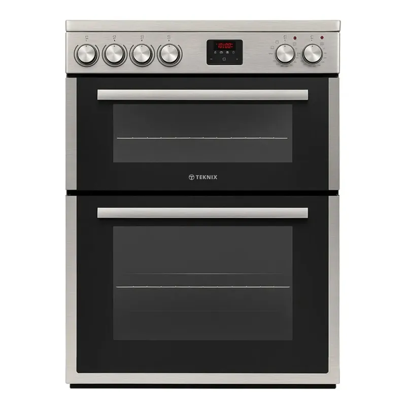 #Teknix TKED64INDX Electric Induction Cooker - Double Oven 60cm  Stainless Silver - Brand New