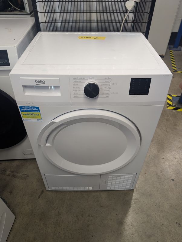 Beko DTLCE80021W 8Kg Condenser Dryer White