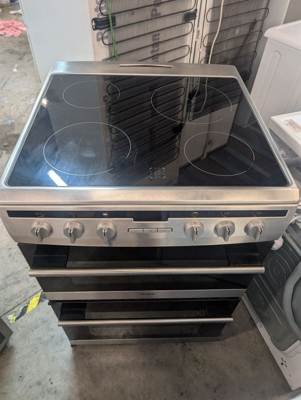 Amica AFC6550SS 60cm Electric Cooker Ceramic Silver