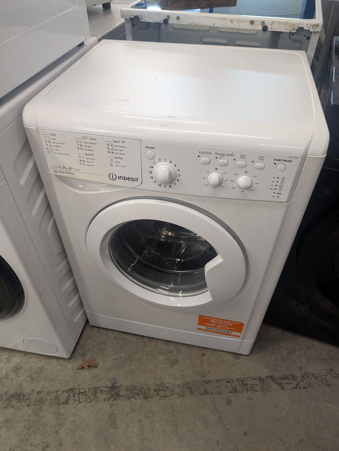 Indesit IWC71252W 7kg 1200rpm Washing Machine