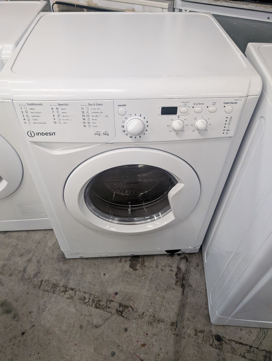 Indesit IWDD7123 6KG+5KG 1200rpm Washer Dryer White