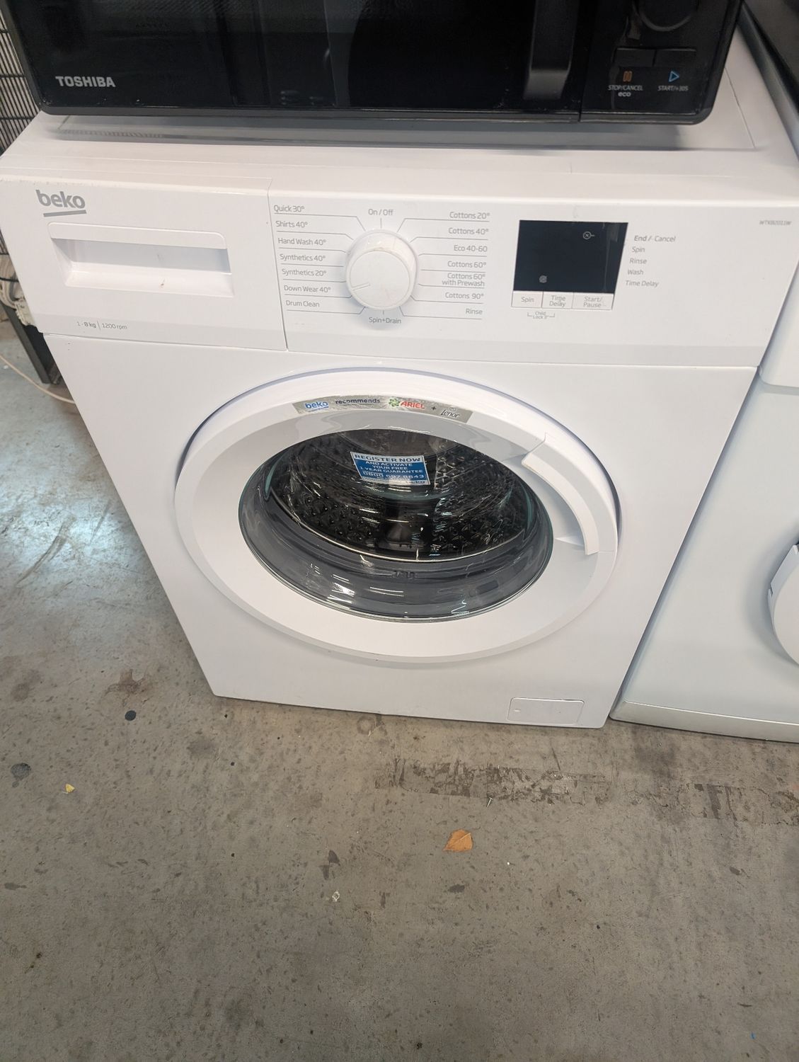 Beko WTK82011W 8kg 1200rpm Washing Machine White