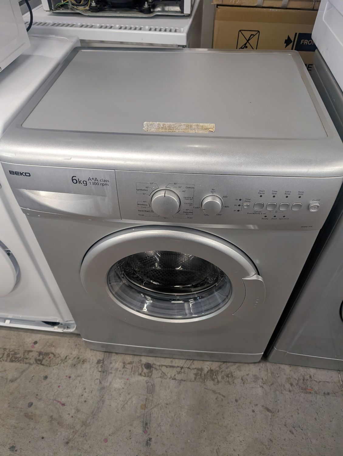 Beko WM6133S 6kg 1300rpm Washing Machine Silver
