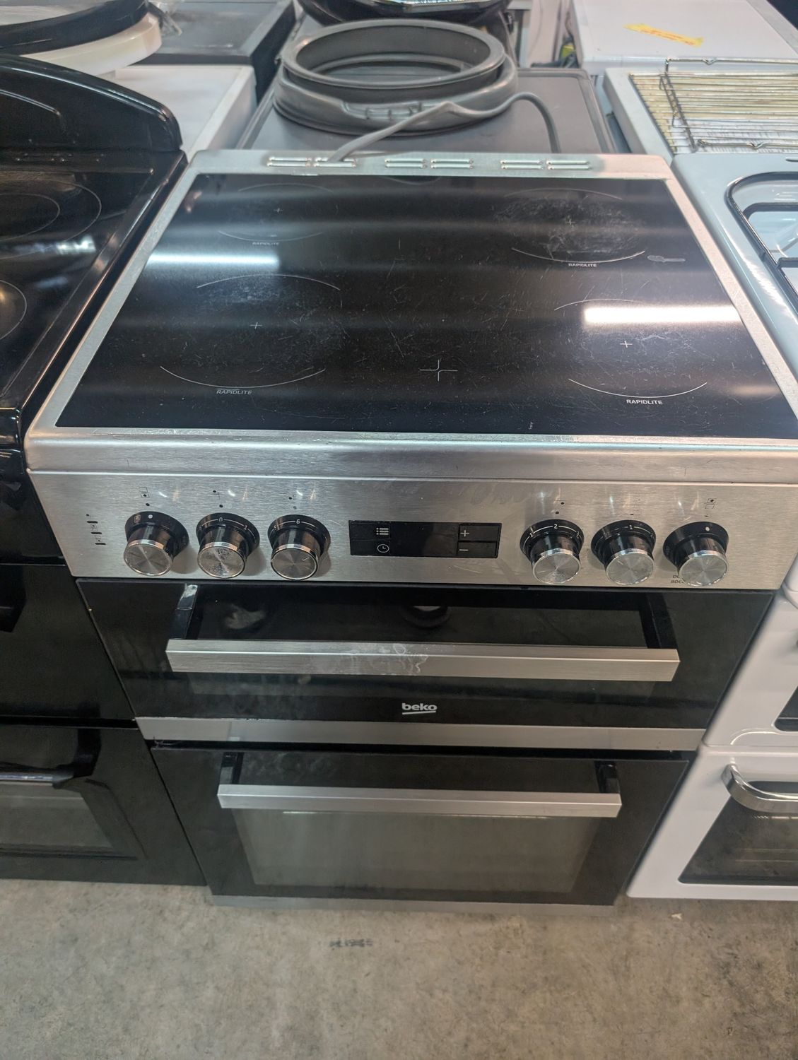 Beko BDC6C55X 50cm Electric Cooker Ceramic Hobs Stainless steel