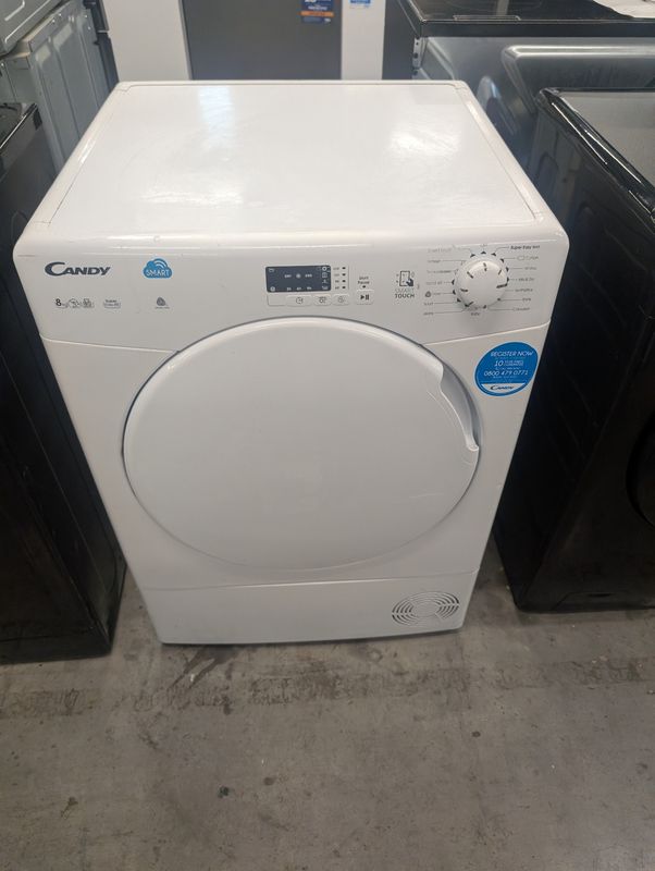 Candy CSC8LF-80 8kg Smart Condenser Dryer White Refurbished 