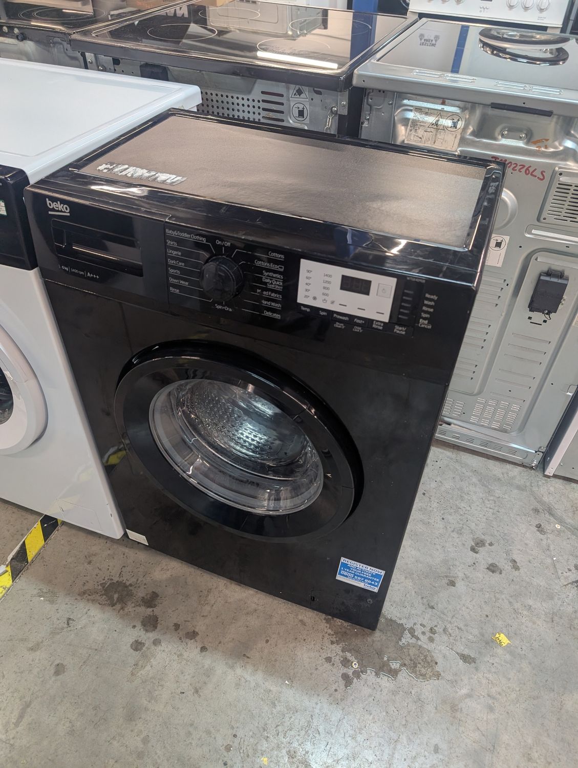 Beko WTG641M1B 6kg 1400rpm Washing Machine Slim Depth Black