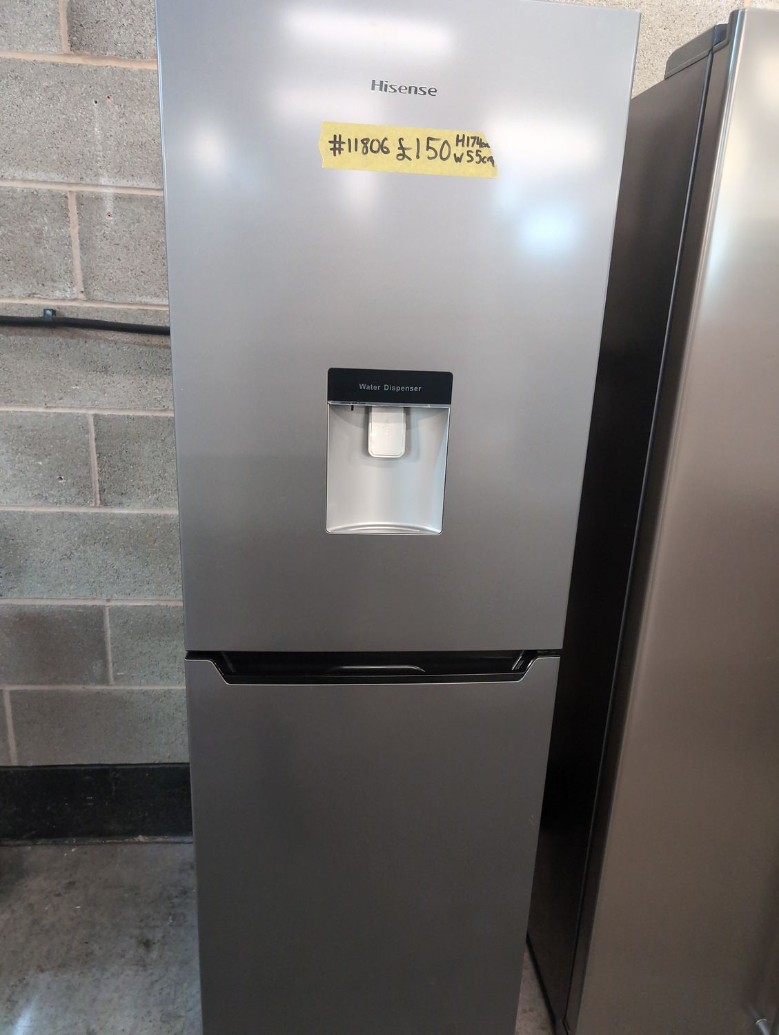 Hisesnse RB320D4WG1 Fridge Freezer - Silver - H174cm W55cm