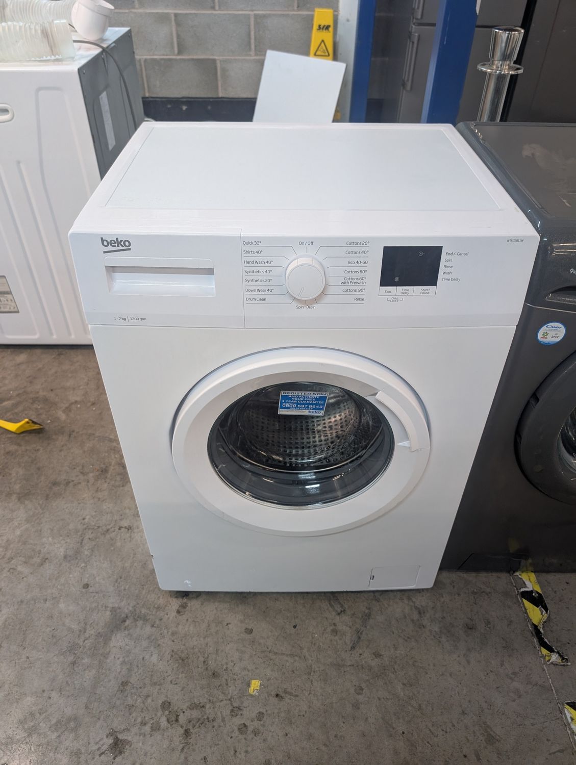 Beko WTK72011W 7kg 1200rpm Washing Machine White